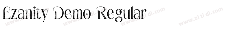 Ezanity Demo Regular字体转换